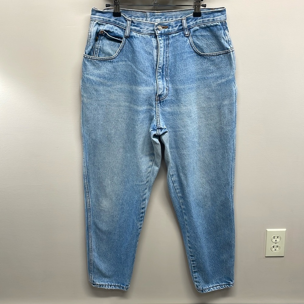 Vintage Gitano High Waisted Tapered Leg Mom Jeans 16 Short